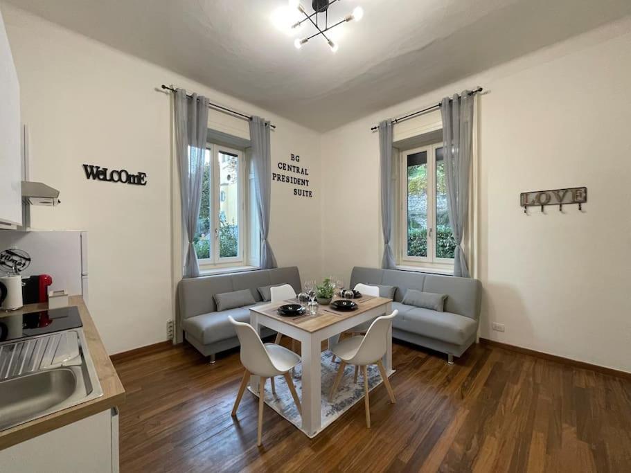 Bg Central President Suite Con Parcheggio - Vista Citta Alta Bergamo Exterior photo